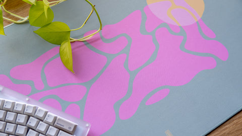 Green Amoeba - Deskmat